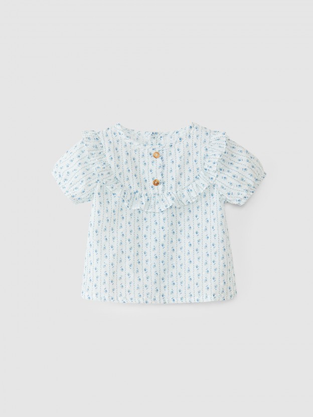 Floral plumeti blouse Floral plumeti blouse