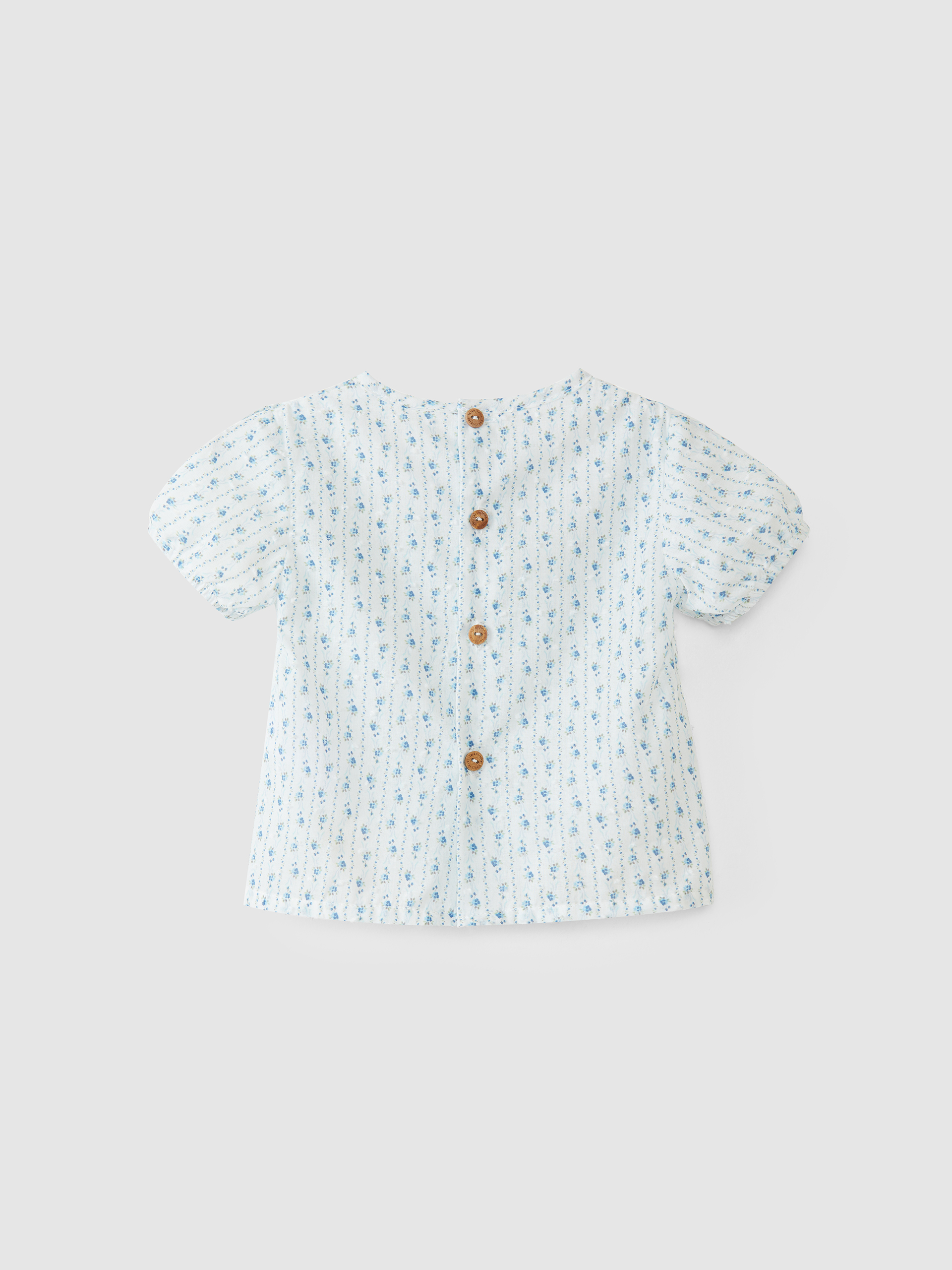 Floral plumeti blouse