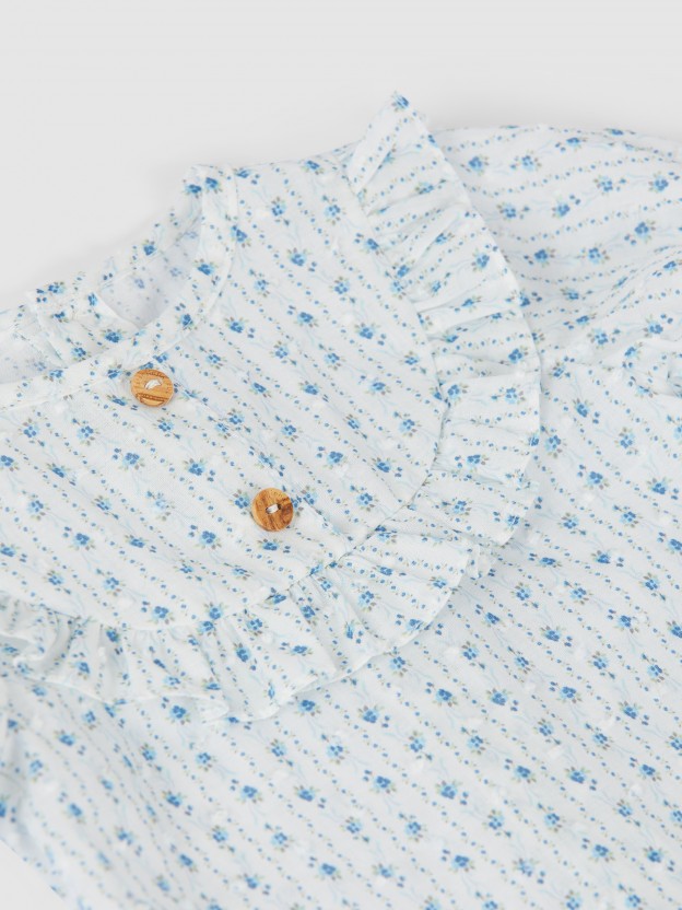 Floral plumeti blouse Floral plumeti blouse