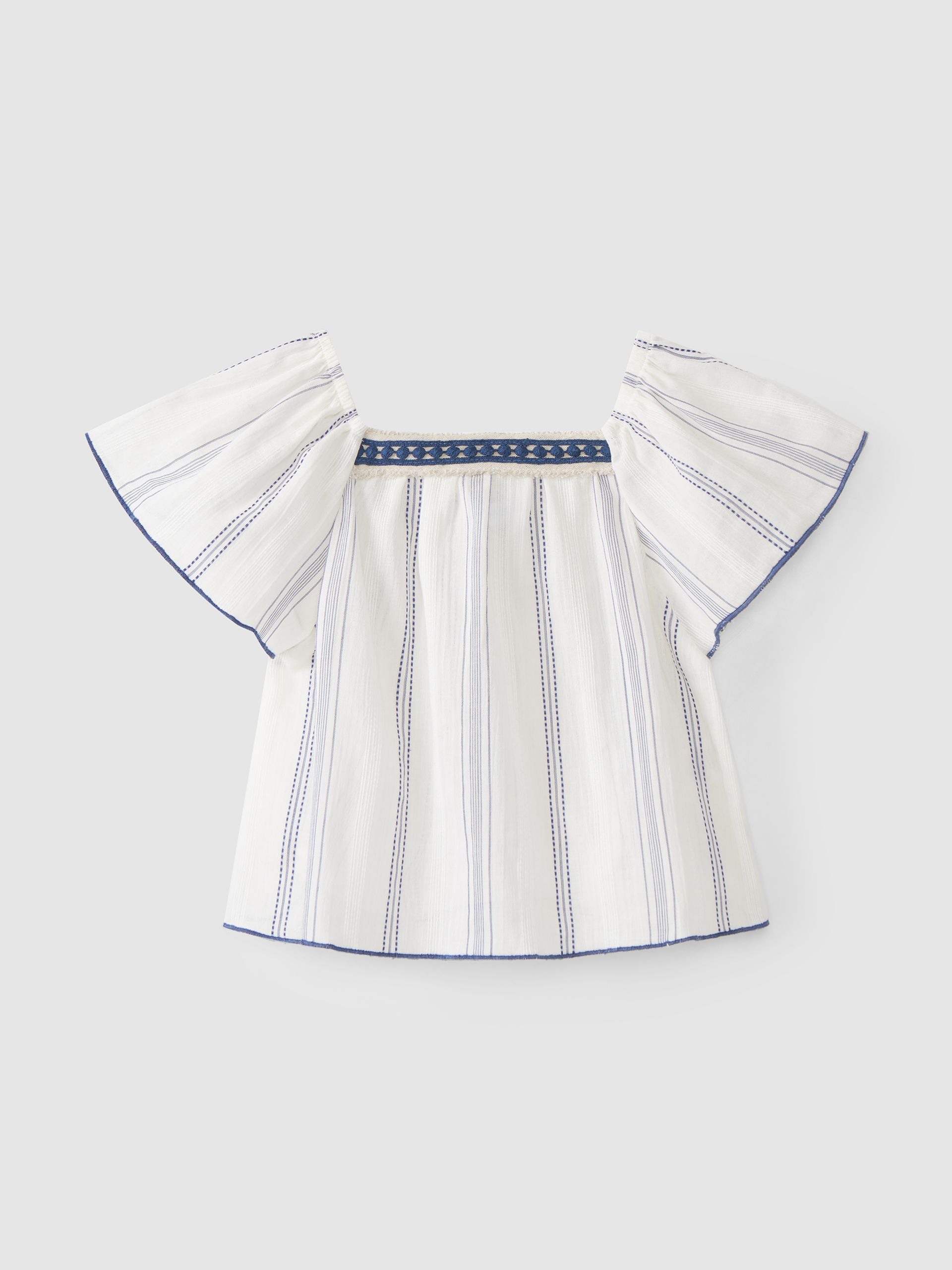 Jacquard fabric blouse