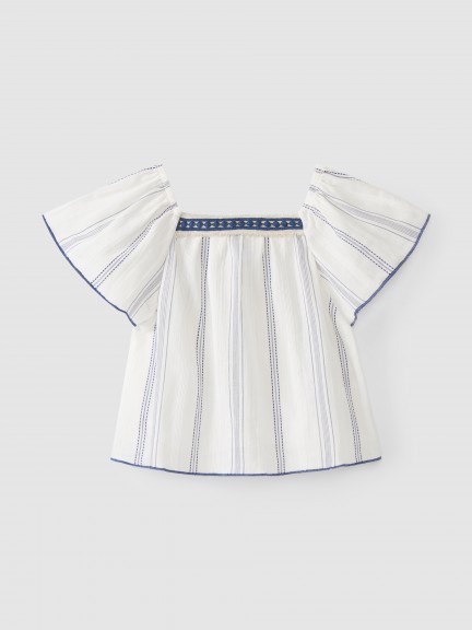 Blusa de tejido jacquard