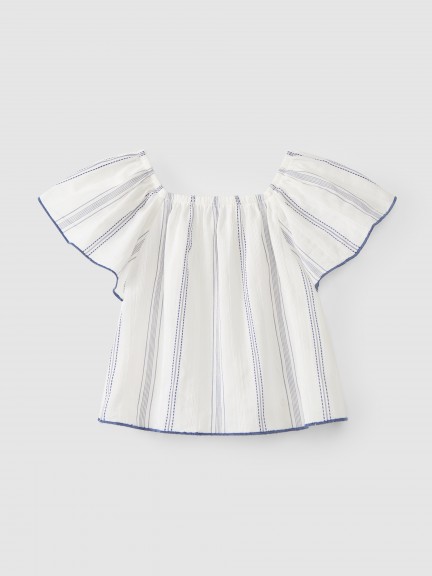Jacquard fabric blouse Jacquard fabric blouse