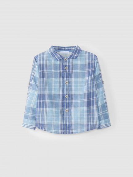 Plaid muslin shirt Plaid muslin shirt