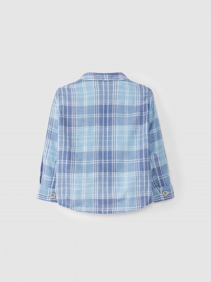 Plaid muslin shirt Plaid muslin shirt