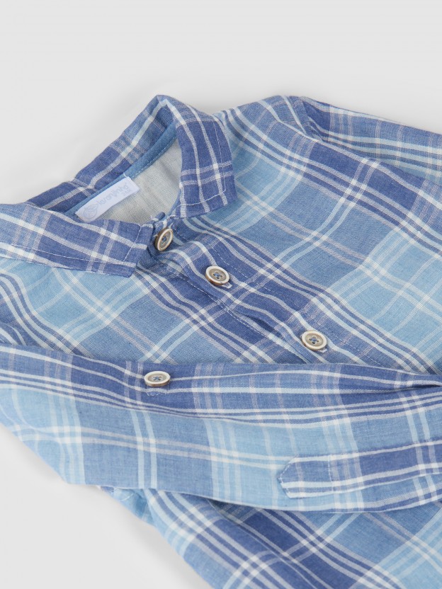 Camisa de muselina a cuadros Camisa de muselina a cuadros