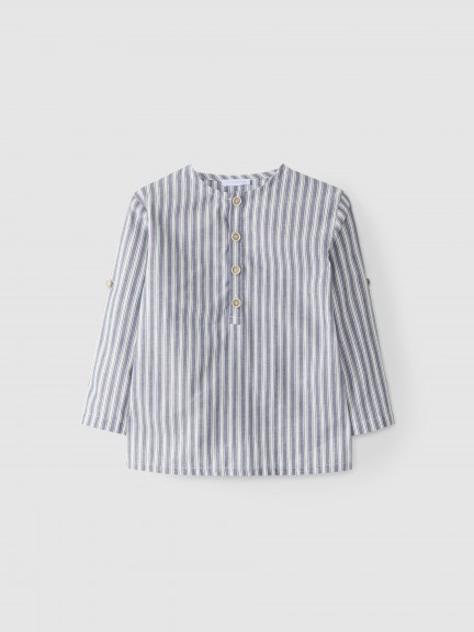 Mandarin collar shirt Mandarin collar shirt