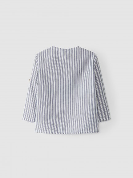 Mandarin collar shirt Mandarin collar shirt