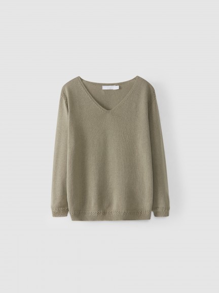 Pull col en V Pull col en V