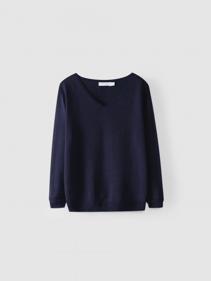 V-neck collar jumper V-neck collar jumper