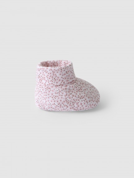 Floral print booties Floral print booties