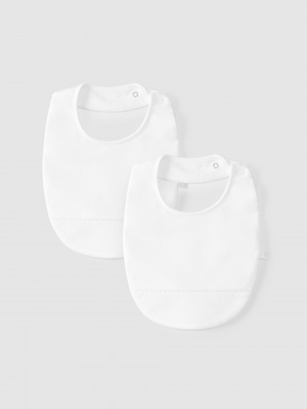 Pack de dos baberos lisos Pack de dos baberos lisos