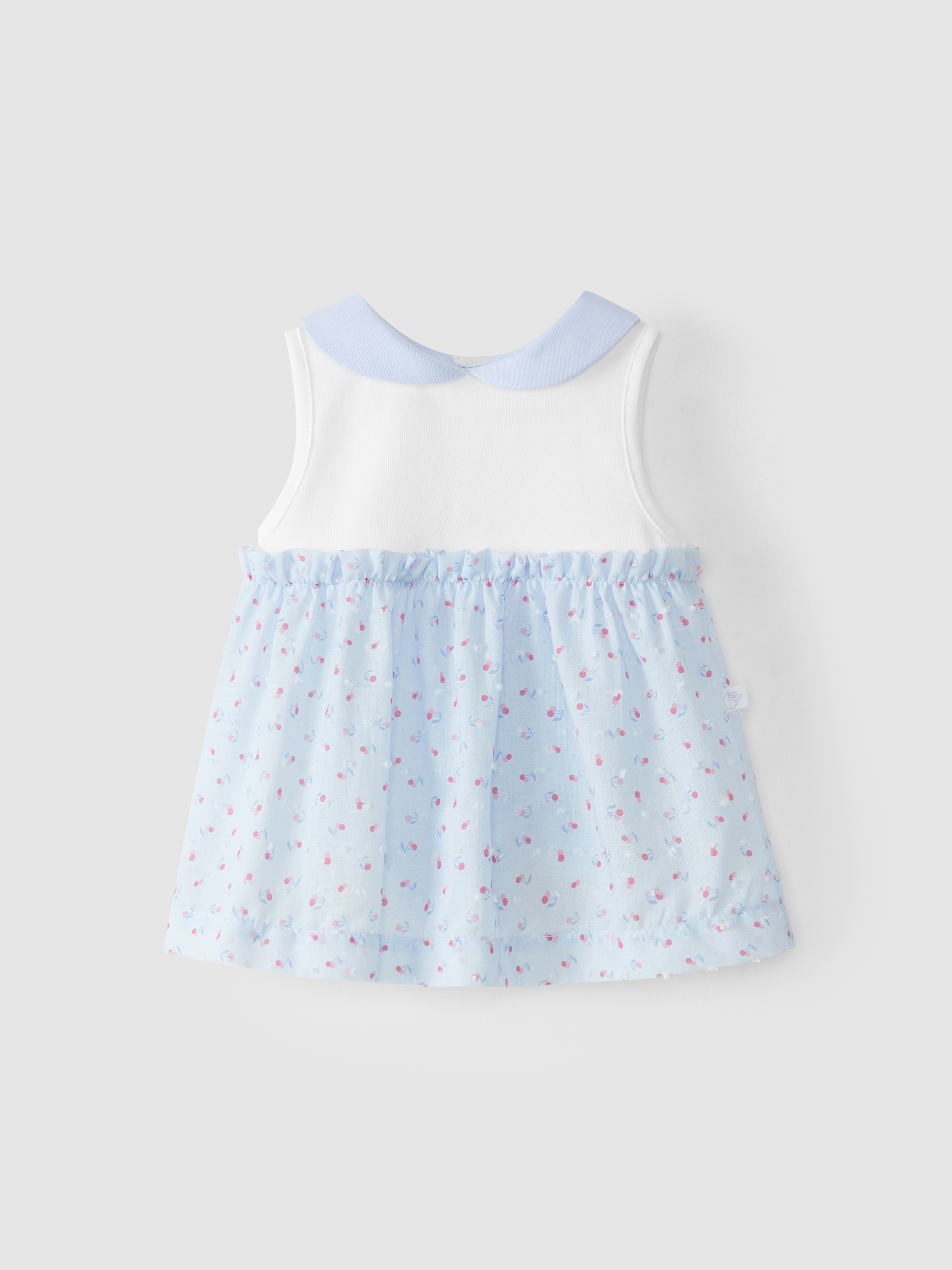 Vestido plumeti cerejas