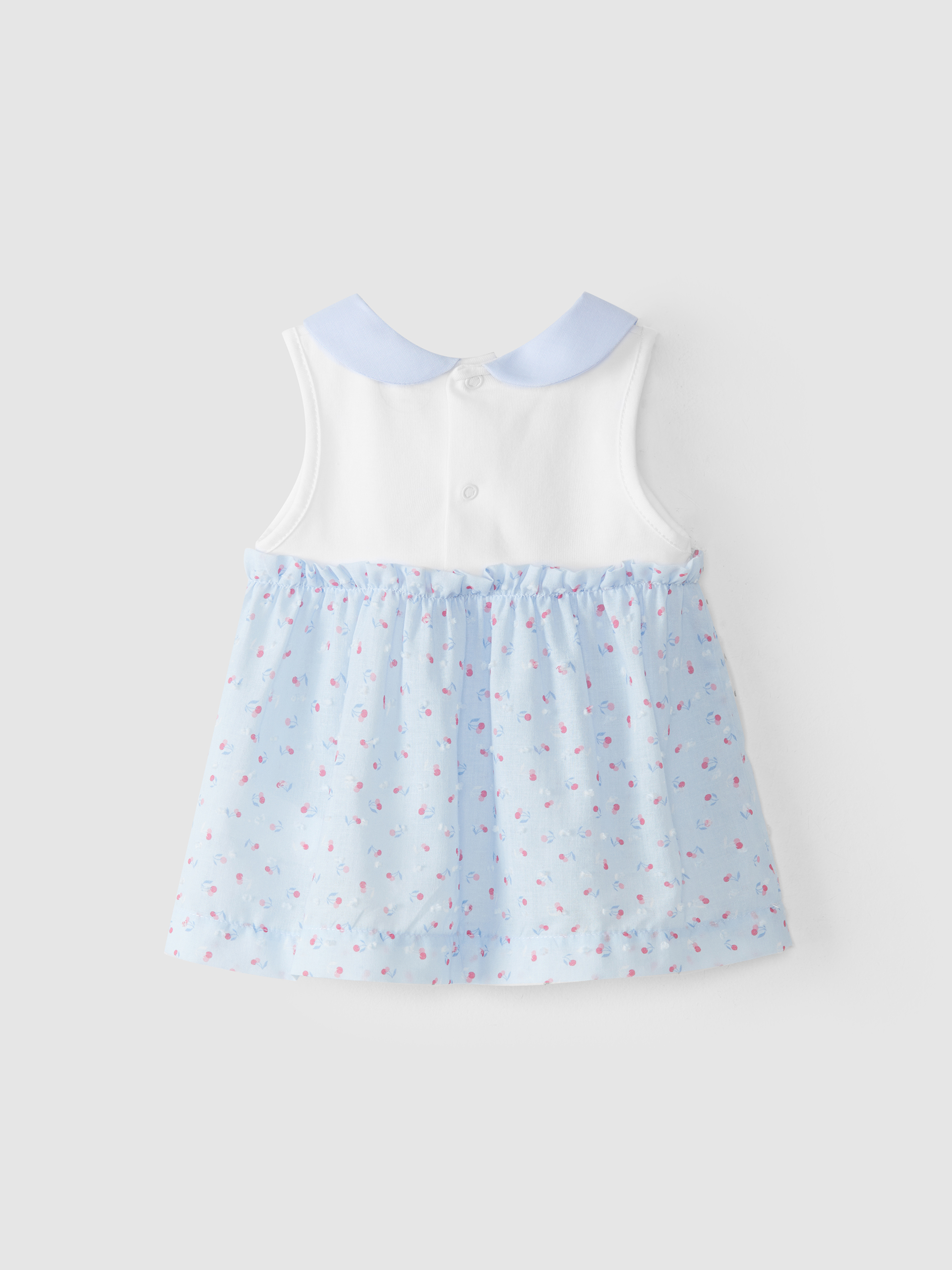 Vestido plumeti cerejas