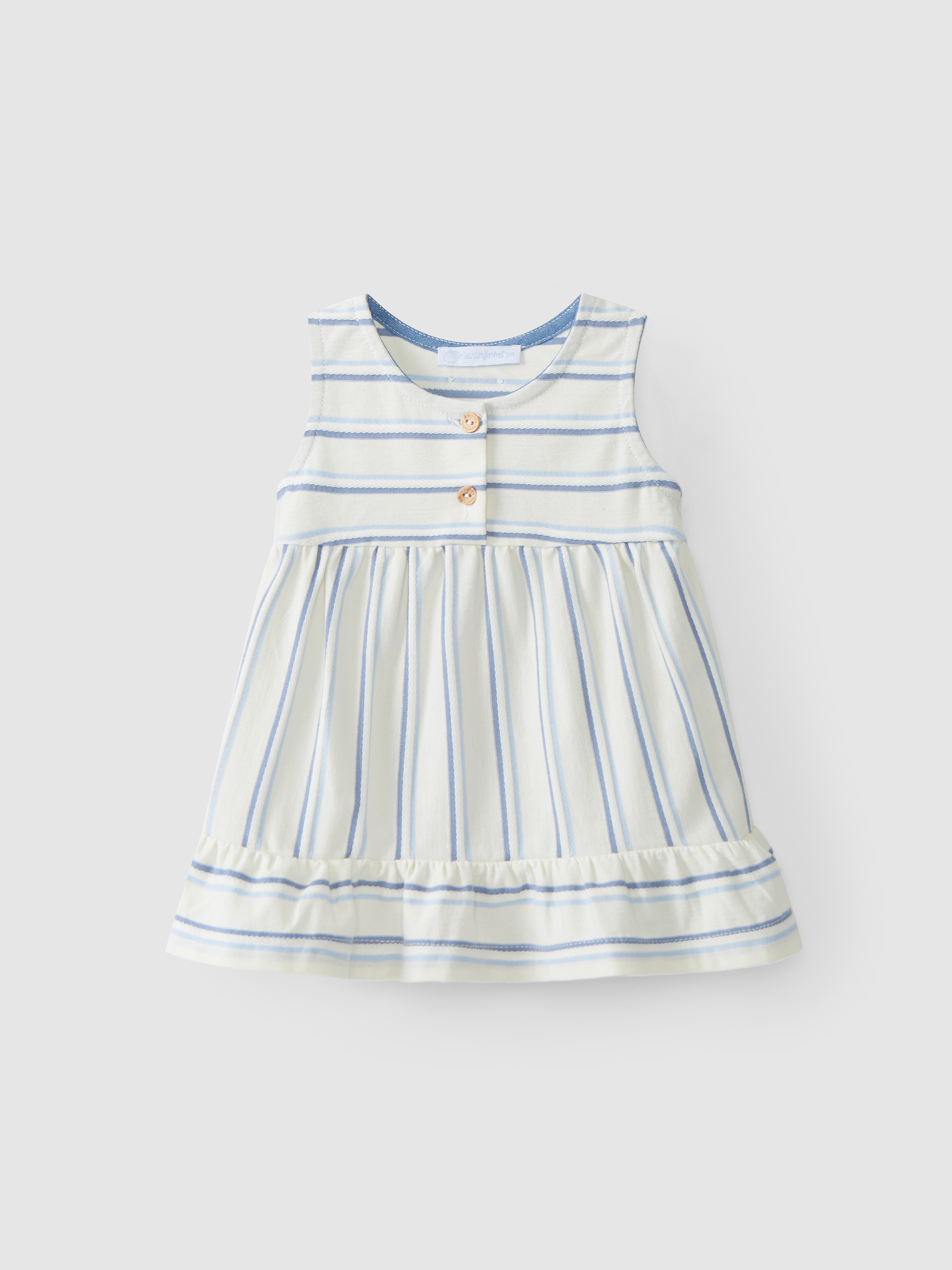 Organic striped cotton dress