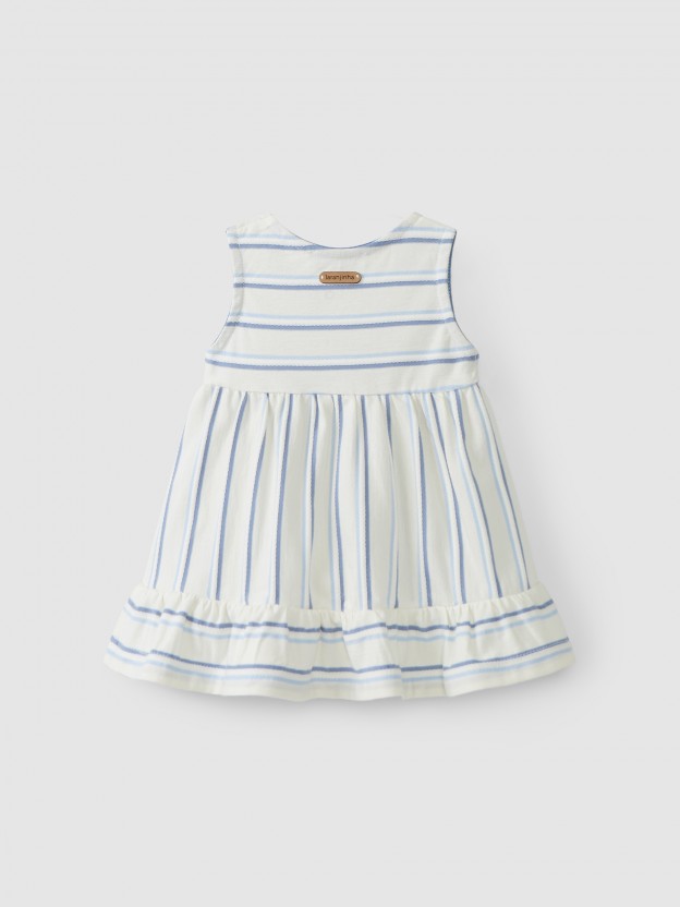 Organic striped cotton dress