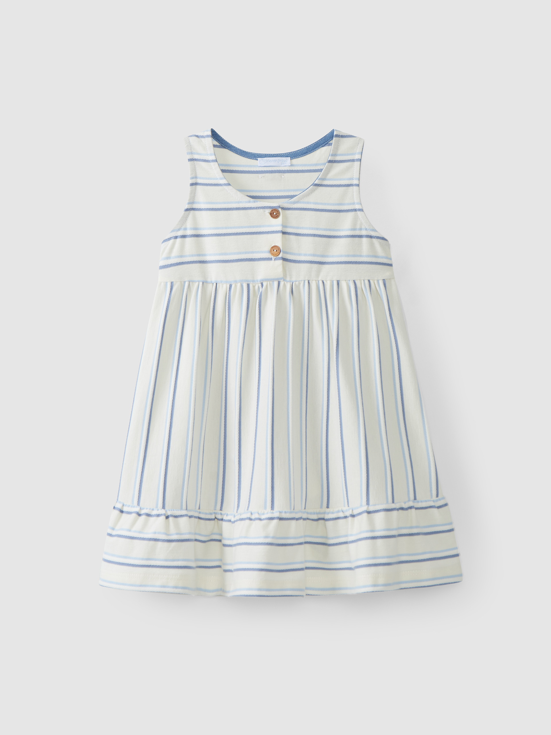 Organic striped cotton dress