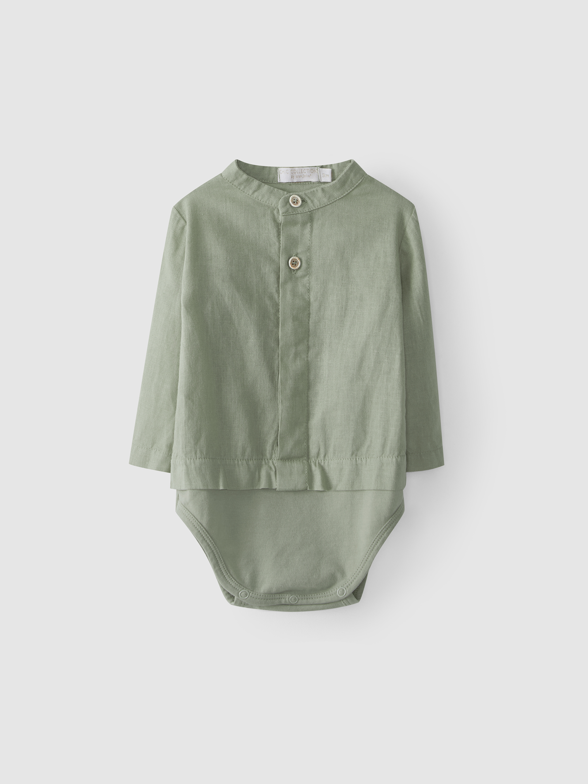 Body-camisa em linho