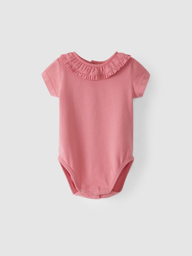 Body con cuello de volantes Body con cuello de volantes