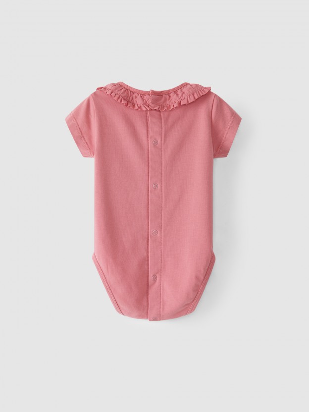Body con cuello de volantes Body con cuello de volantes