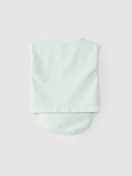Conjunto de calção e t-shirt algodão orgânico Conjunto de calção e t-shirt algodão orgânico