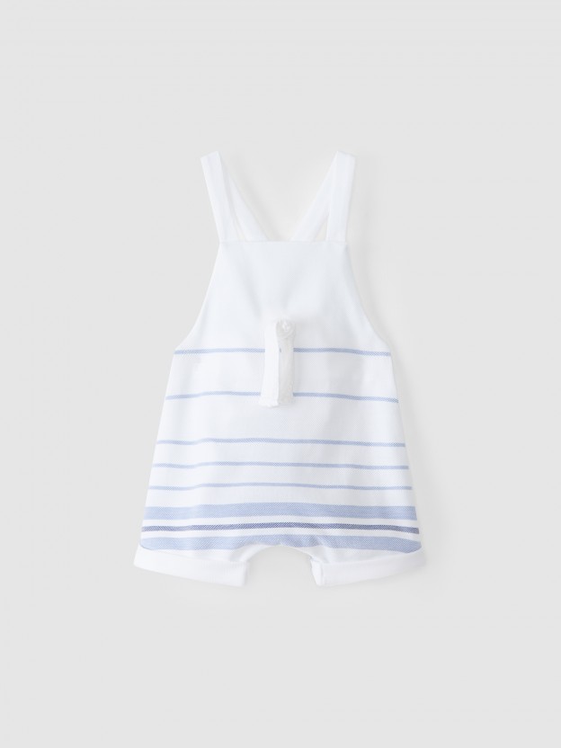 Piqué dungaree shorts Piqué dungaree shorts