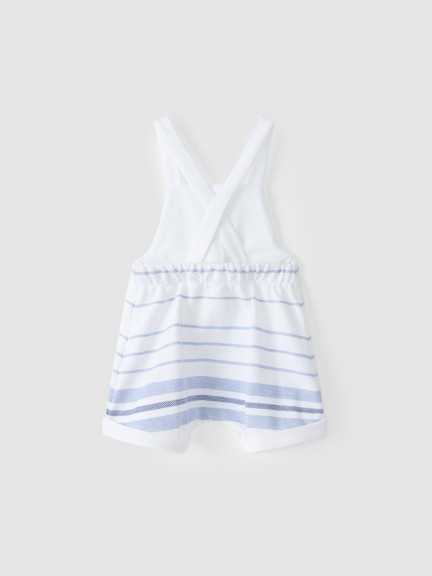 Piqué dungaree shorts Piqué dungaree shorts