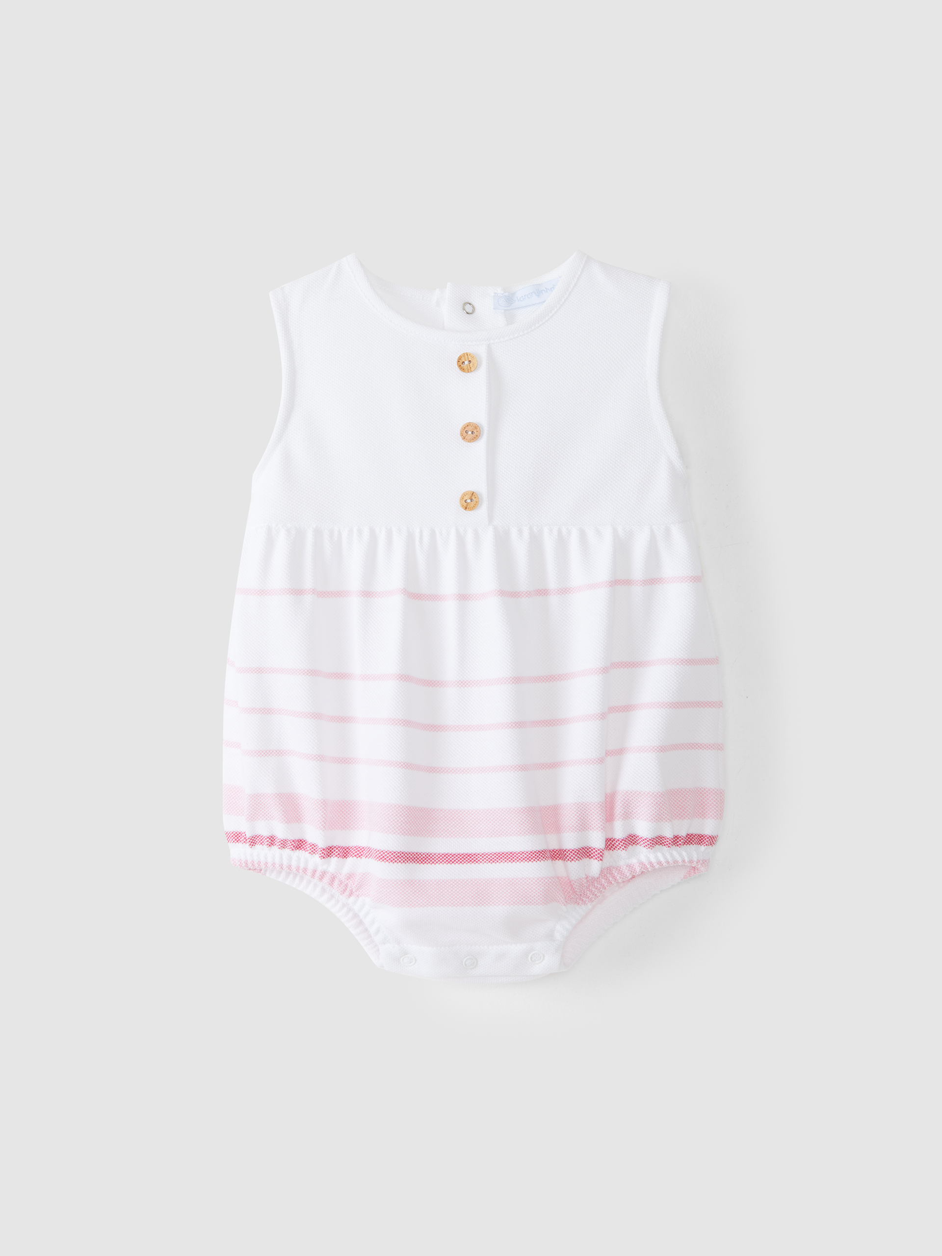 Piqué striped shortie