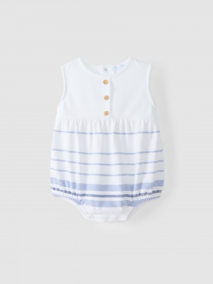 Piqué striped shortie Piqué striped shortie