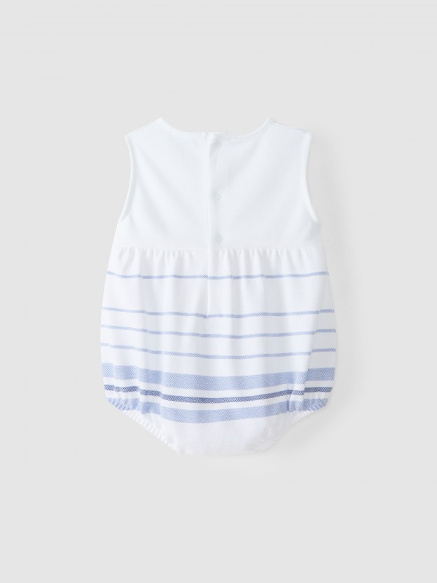 Piqué striped shortie Piqué striped shortie