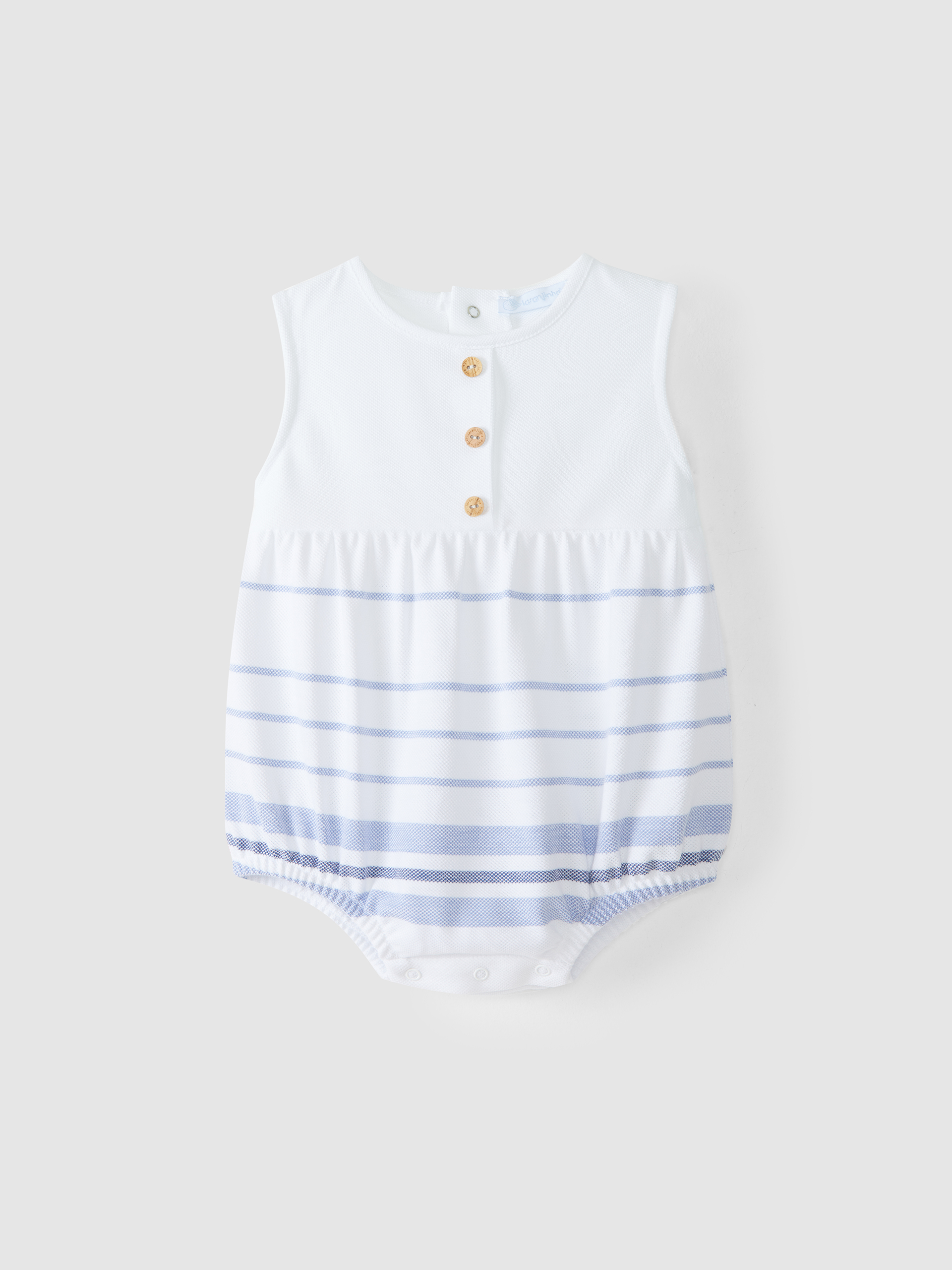 Piqué striped shortie