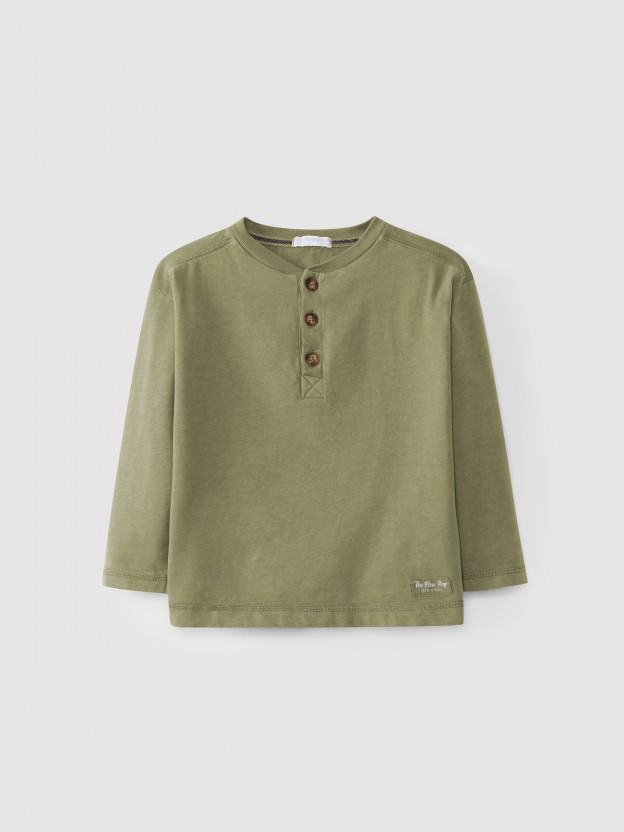 Longsleeve henley "The New Prep" Longsleeve henley "The New Prep"