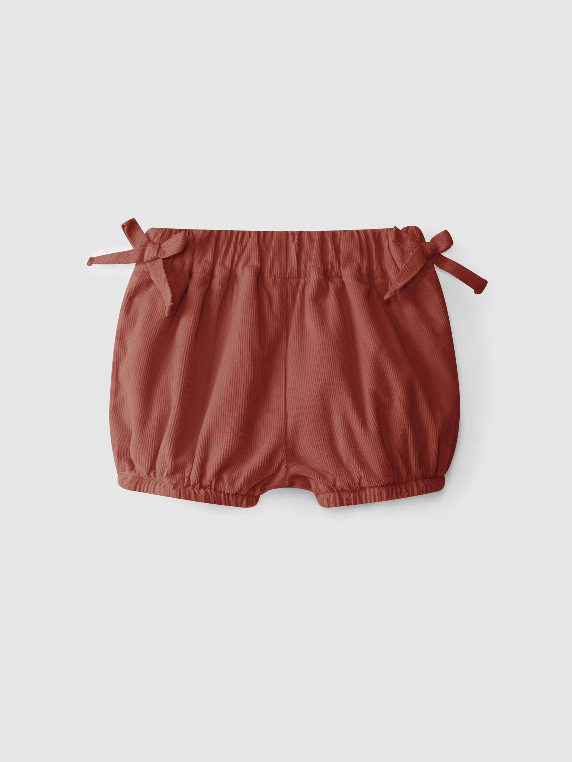 Shorts de micro-pana con lazos