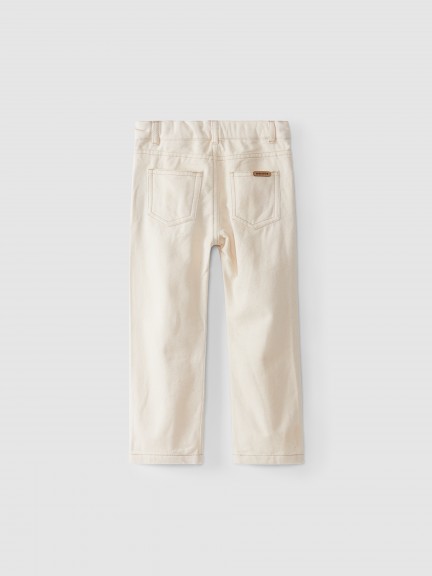 Carded twill pants with five pockets Carded twill pants with five pockets