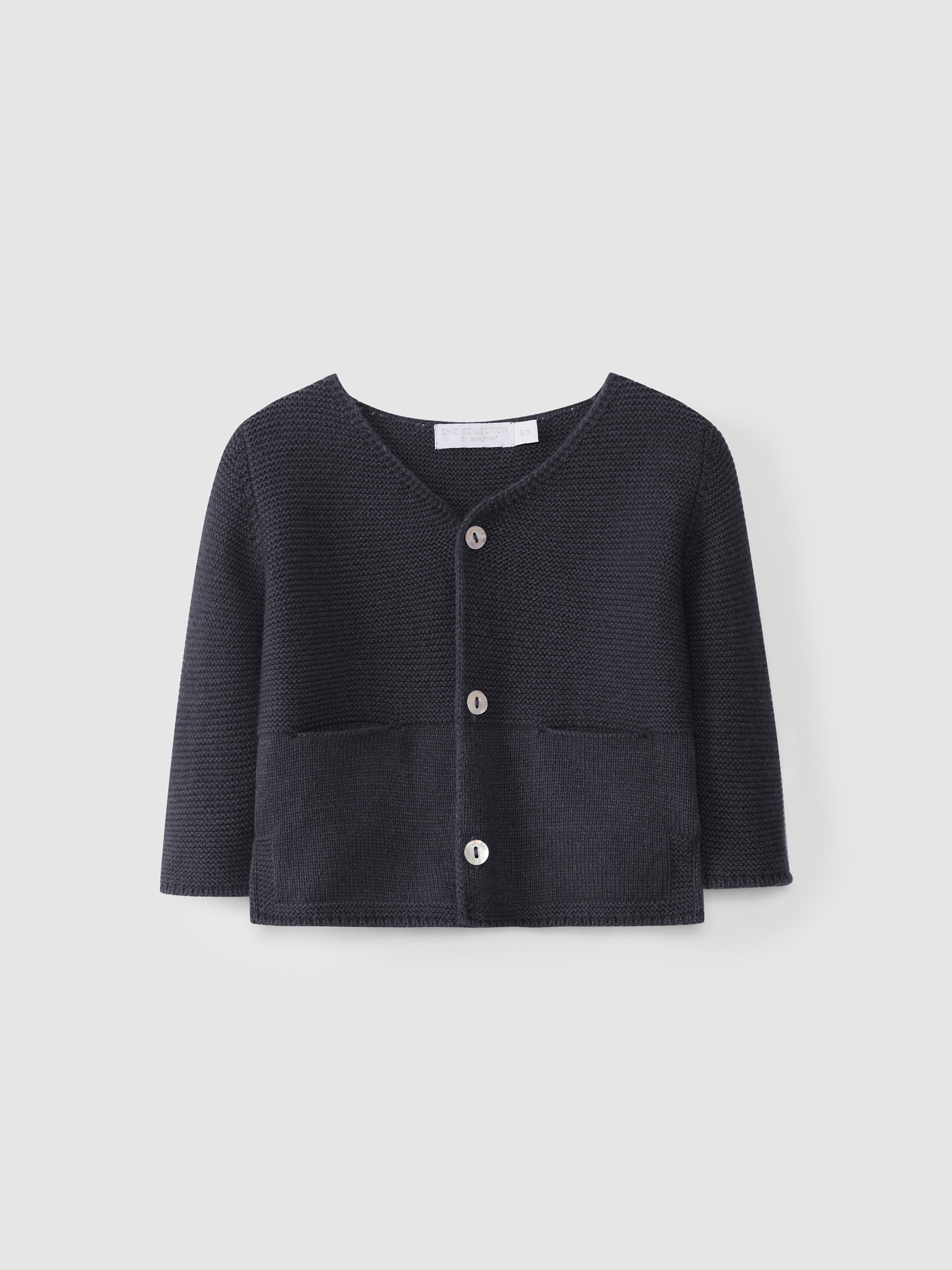 Chaqueta con cuello en pico