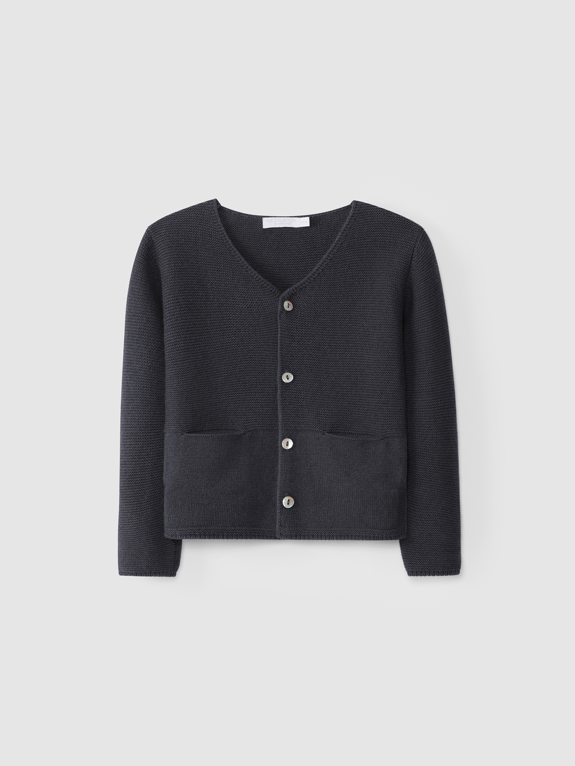 Chaqueta con cuello en pico