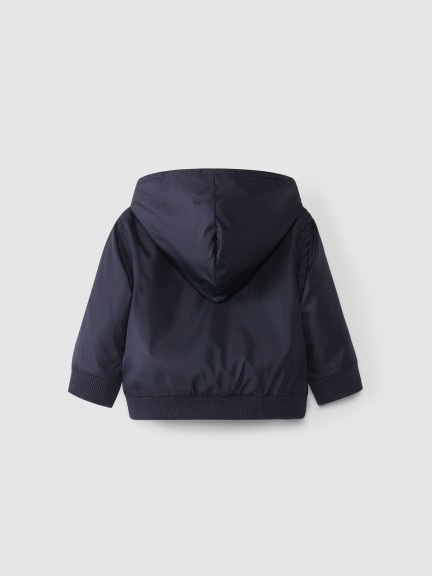 Reversible/waterproof striped jacket Reversible/waterproof striped jacket