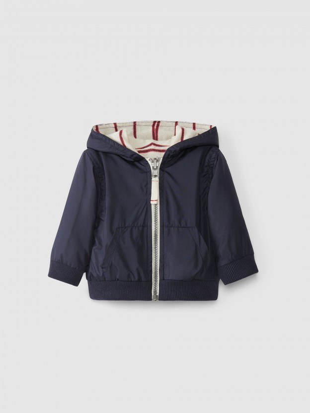 Veste r�versible rayures�/�imperm�able