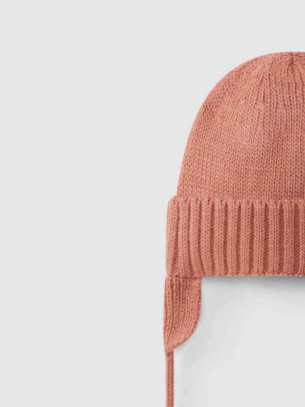 Gorro aviador tricotado