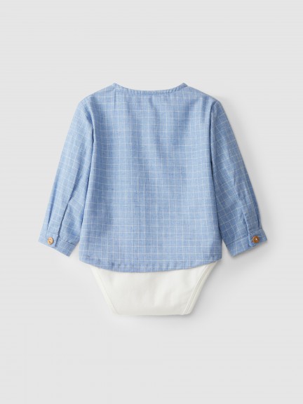 Body camisero cuello mao a cuadros Body camisero cuello mao a cuadros