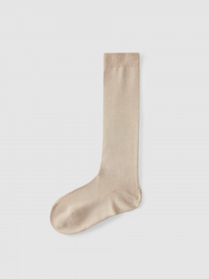 Calcetines altos b�sicos punto liso C�ndor