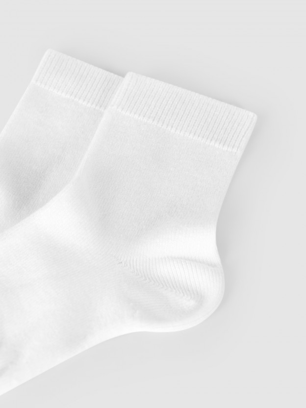 Plain stitch basic short socks C�ndor