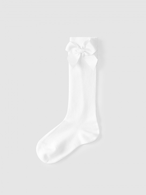 Chaussettes hautes cotton avec noeud latéral Cóndor Chaussettes hautes cotton avec noeud latéral Cóndor