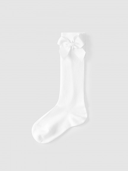 Knee-high socks with grossgrain side bow C�ndor