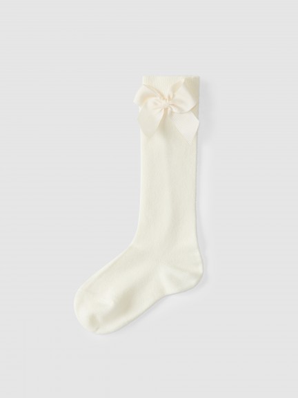 Chaussettes hautes cotton avec noeud lat�ral C�ndor