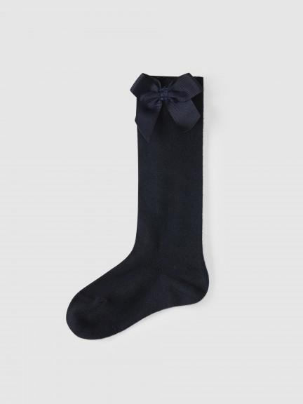 Calcetines altos algodón com lazo lateral Cóndor Calcetines altos algodón com lazo lateral Cóndor