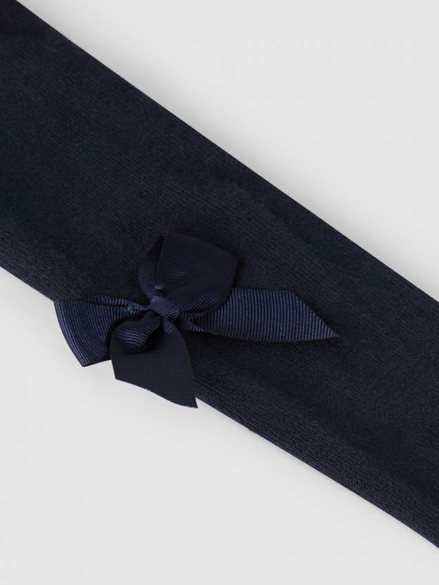 Tights with side grossgrain bow Cóndor Tights with side grossgrain bow Cóndor