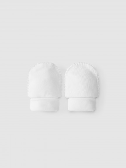 Cotton gloves with detail Cotton gloves with detail