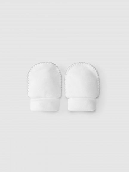 Cotton gloves with detail Cotton gloves with detail