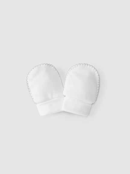 Cotton gloves with detail