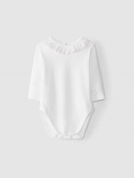 Bodyvest with english embroidered collar Bodyvest with english embroidered collar